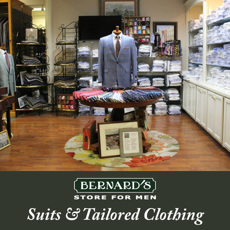Suits and Tailored Clothing at Bernard's Store for Men